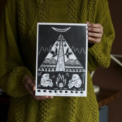 Ugnies sakmės A4 printas