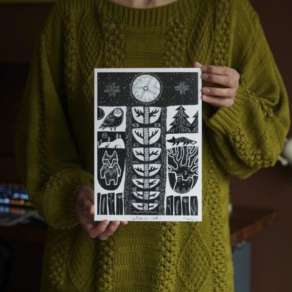 Mėnuo teka A4 printas - Image 5