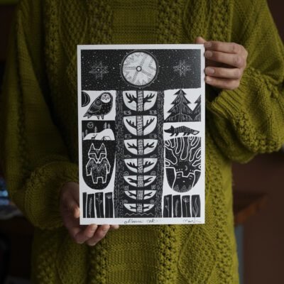 Mėnuo teka A4 printas