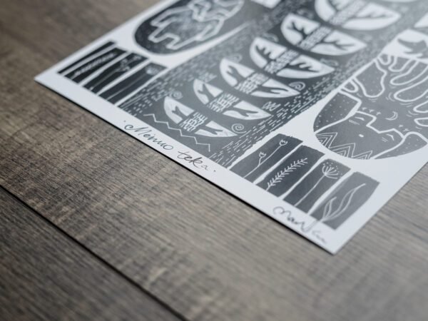 Mėnuo teka A4 printas - Image 3
