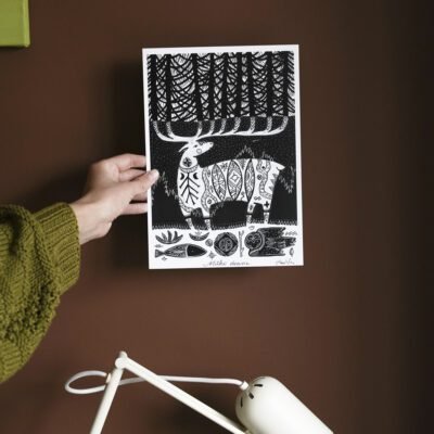 Miško dvasia A4 printas