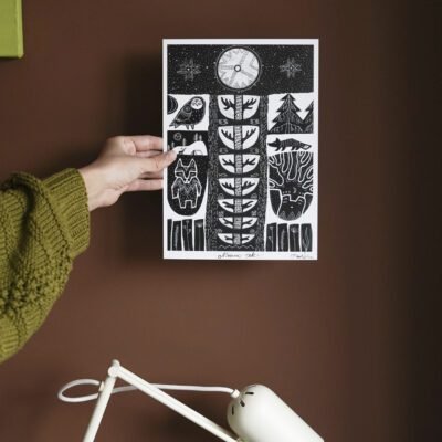 Mėnuo teka A4 printas