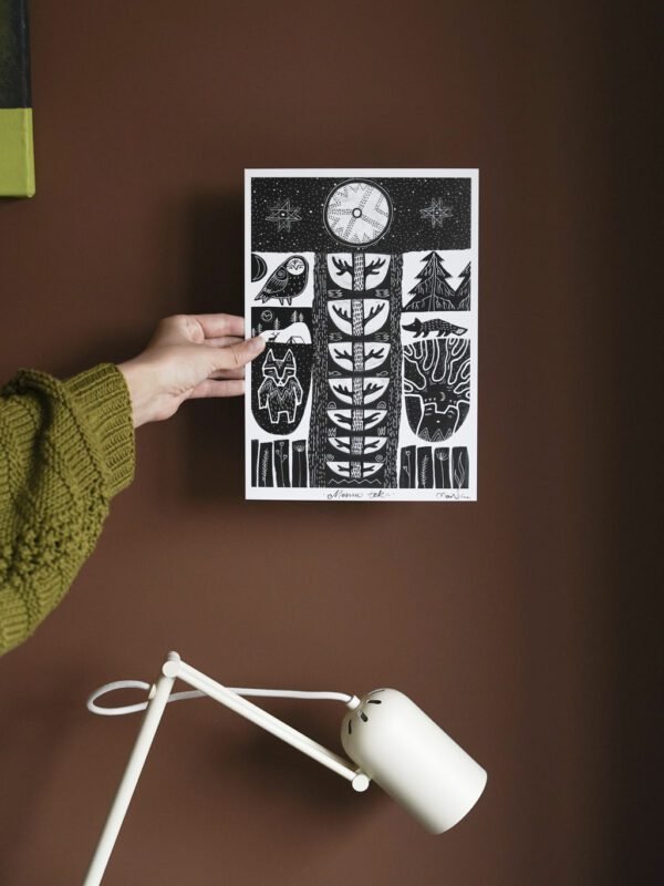 Mėnuo teka A4 printas - Image 2