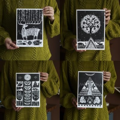 Keturių printų rinkinys A4