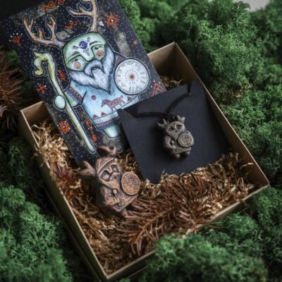 Šamaniškas rinkinys 2 (Kabutis+magnetas+atvirukas)