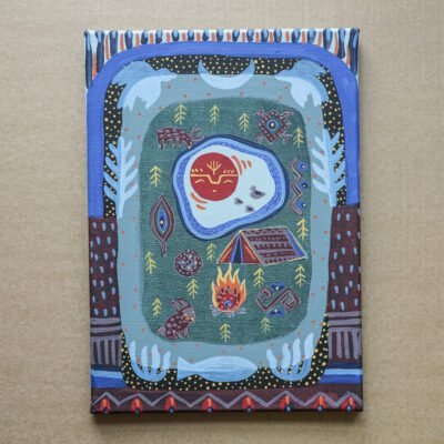 Mažasis pasaulis 25x35cm / paveikslas ant drobės