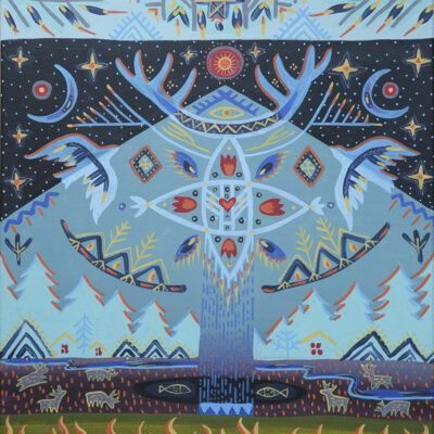 Pasaulio kalnas 50x60cm / paveikslas ant drobės