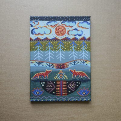 Saulės pasveikinti 25x35cm / paveikslas ant drobės