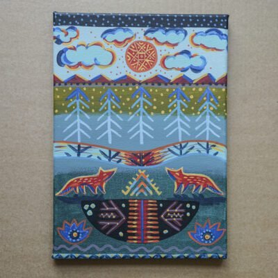 Saulės pasveikinti 25x35cm / paveikslas ant drobės