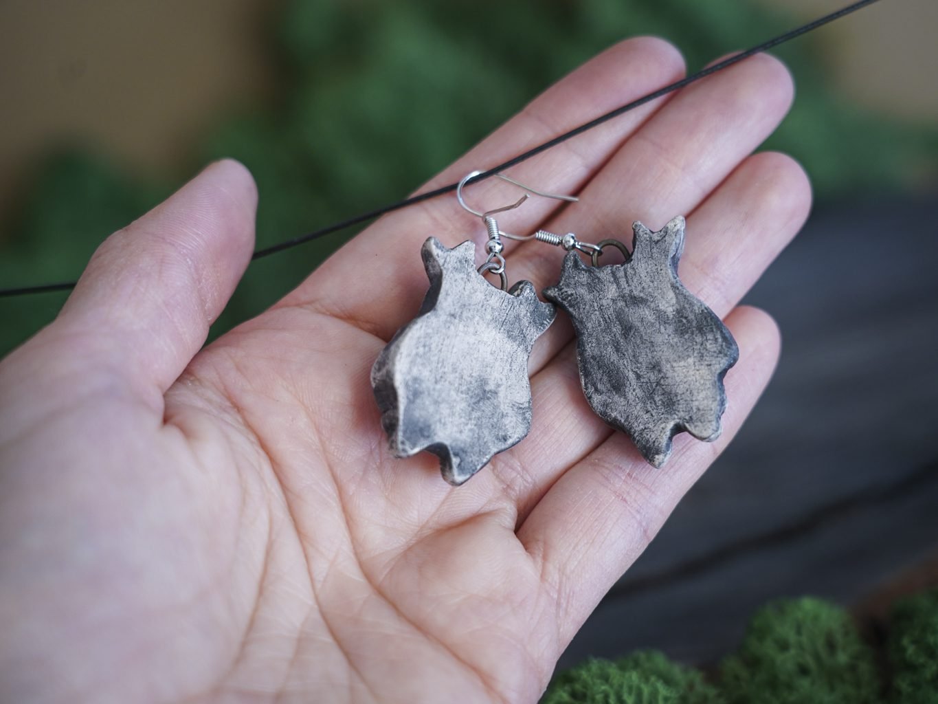 Reljefiniai auskarai Pilkieji šamanai - Image 3