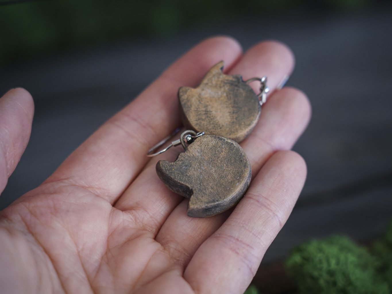 Reljefiniai auskarai Rudosios lapės - Image 3