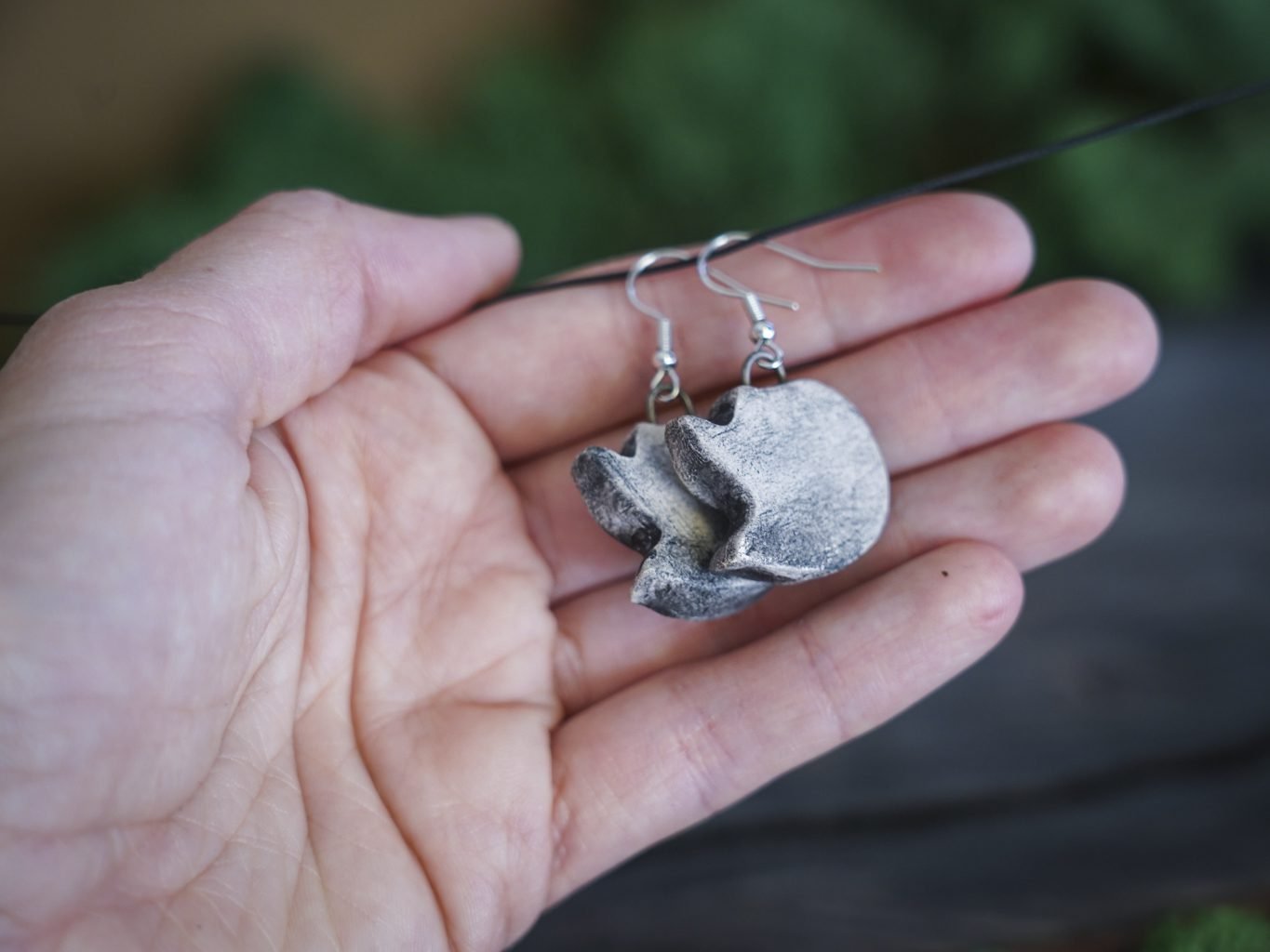 Reljefiniai auskarai Pilkosios lapės - Image 4