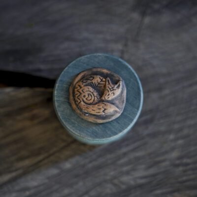 Melsva medinė deželė su Miegančia lape