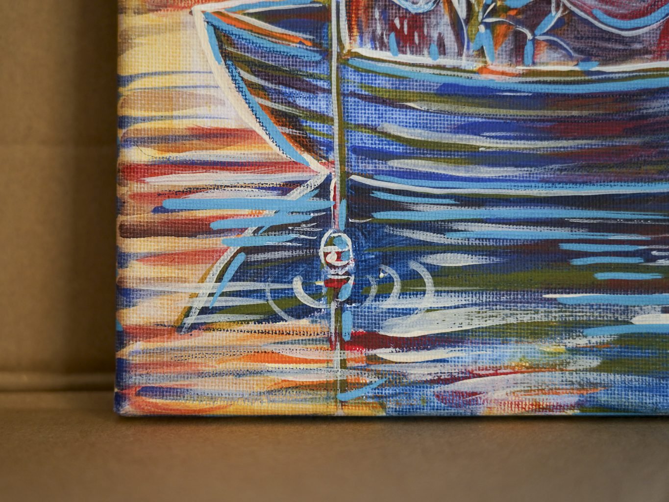 Žvejokliai 20x20cm / paveikslas ant drobės - Image 8