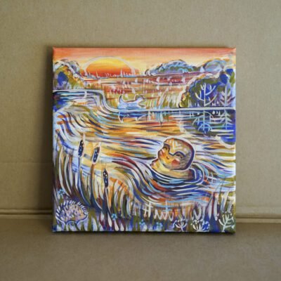 Maudynės 20x20cm / paveikslas ant drobės