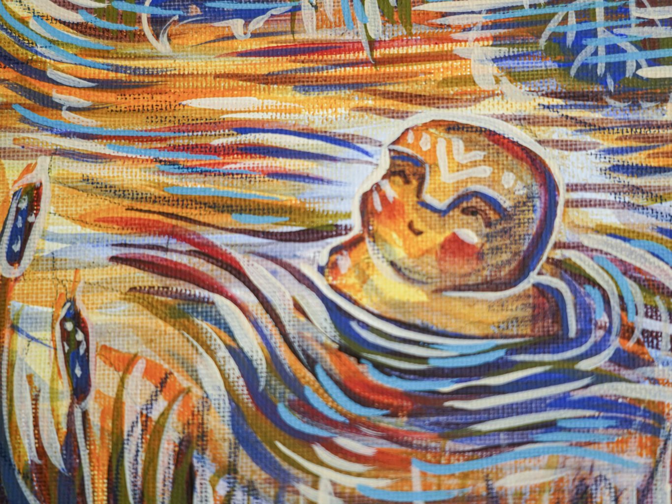 Maudynės 20x20cm / paveikslas ant drobės - Image 4