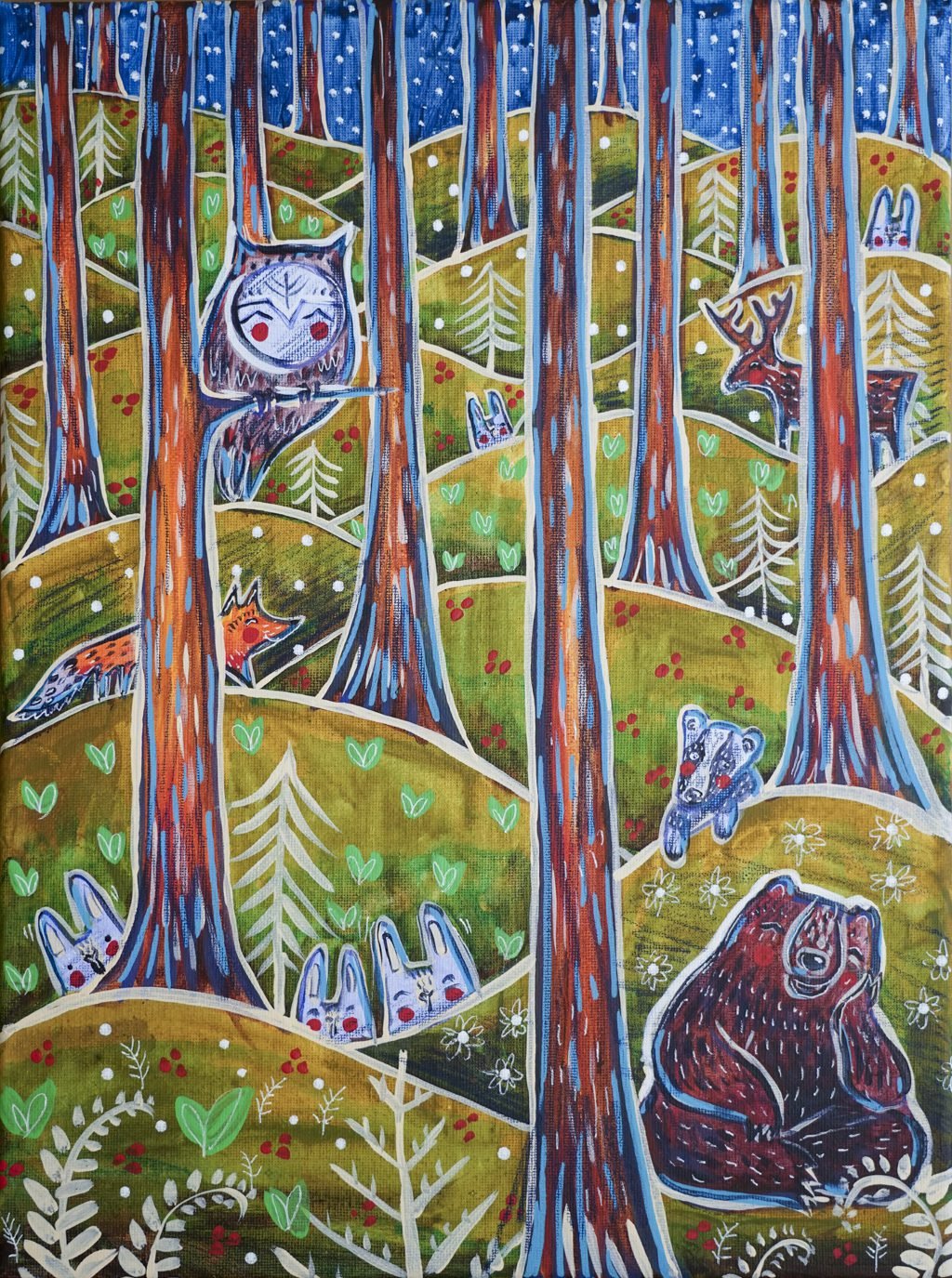 Miško paklotė 40x30cm / paveikslas ant drobės - Image 2