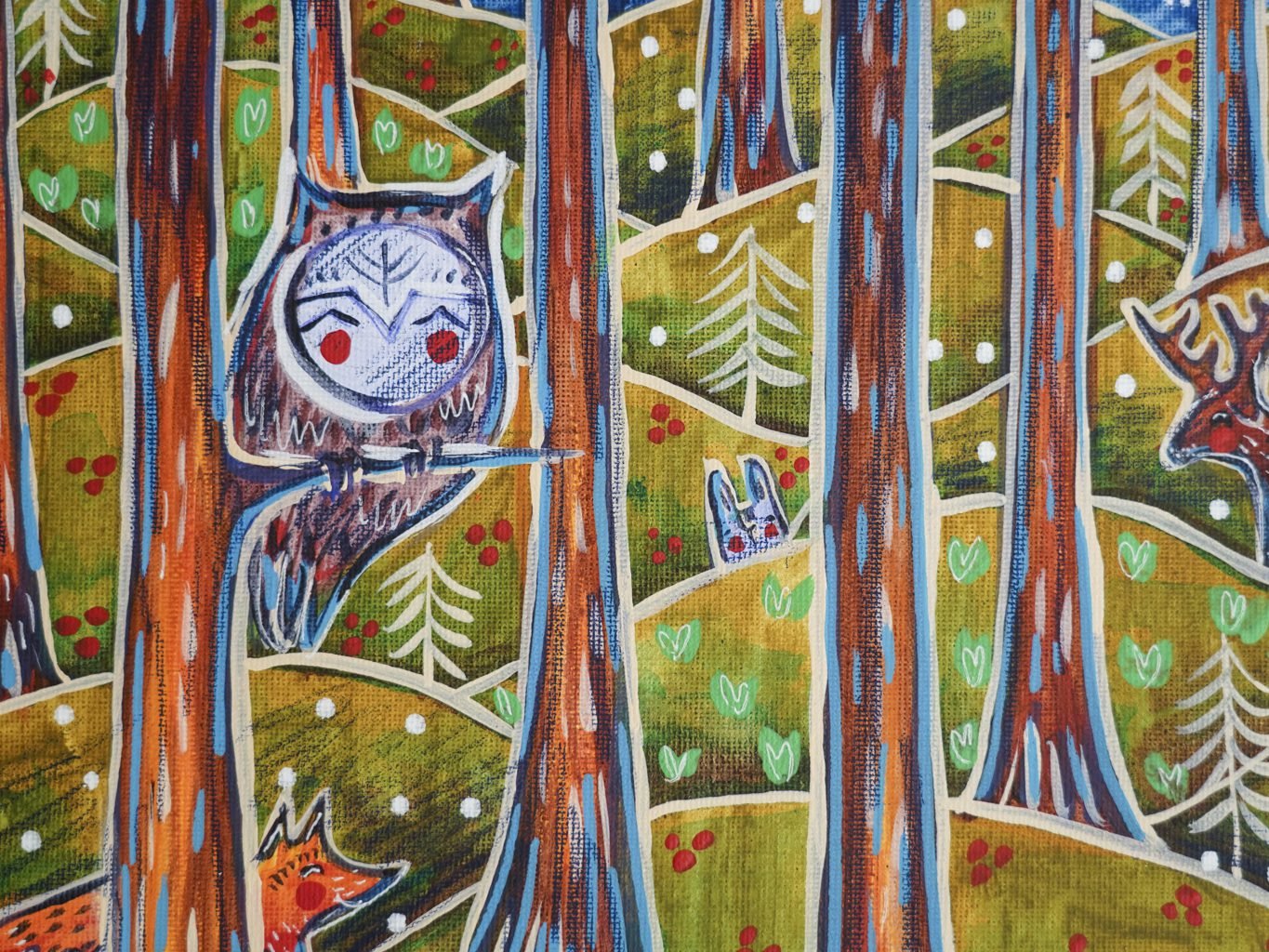 Miško paklotė 40x30cm / paveikslas ant drobės - Image 5