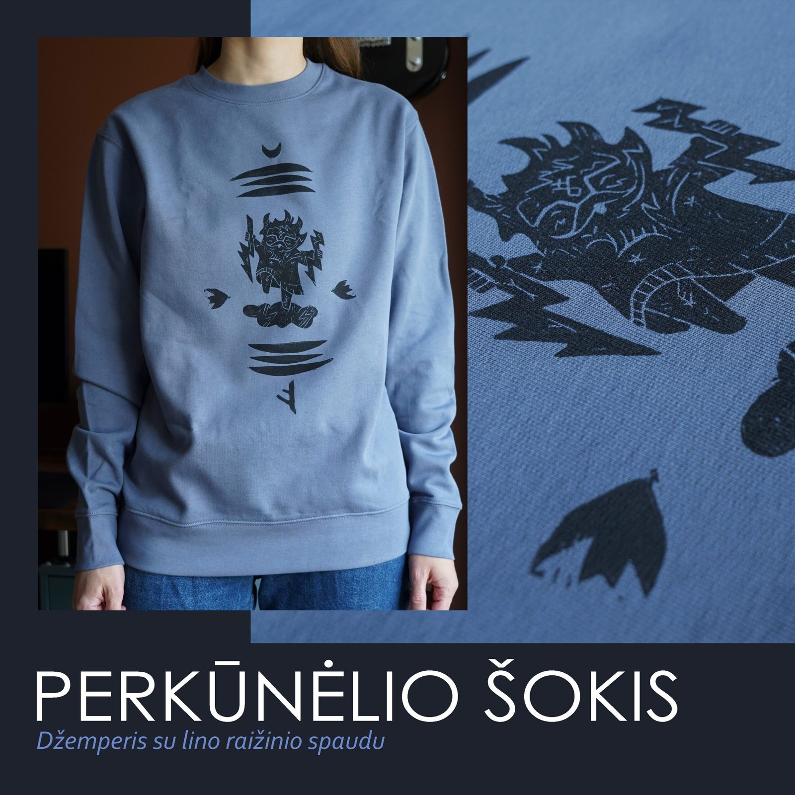 Džemperis Perkūnėlio šokis (Tik išankstinis užsakymas) - Image 4